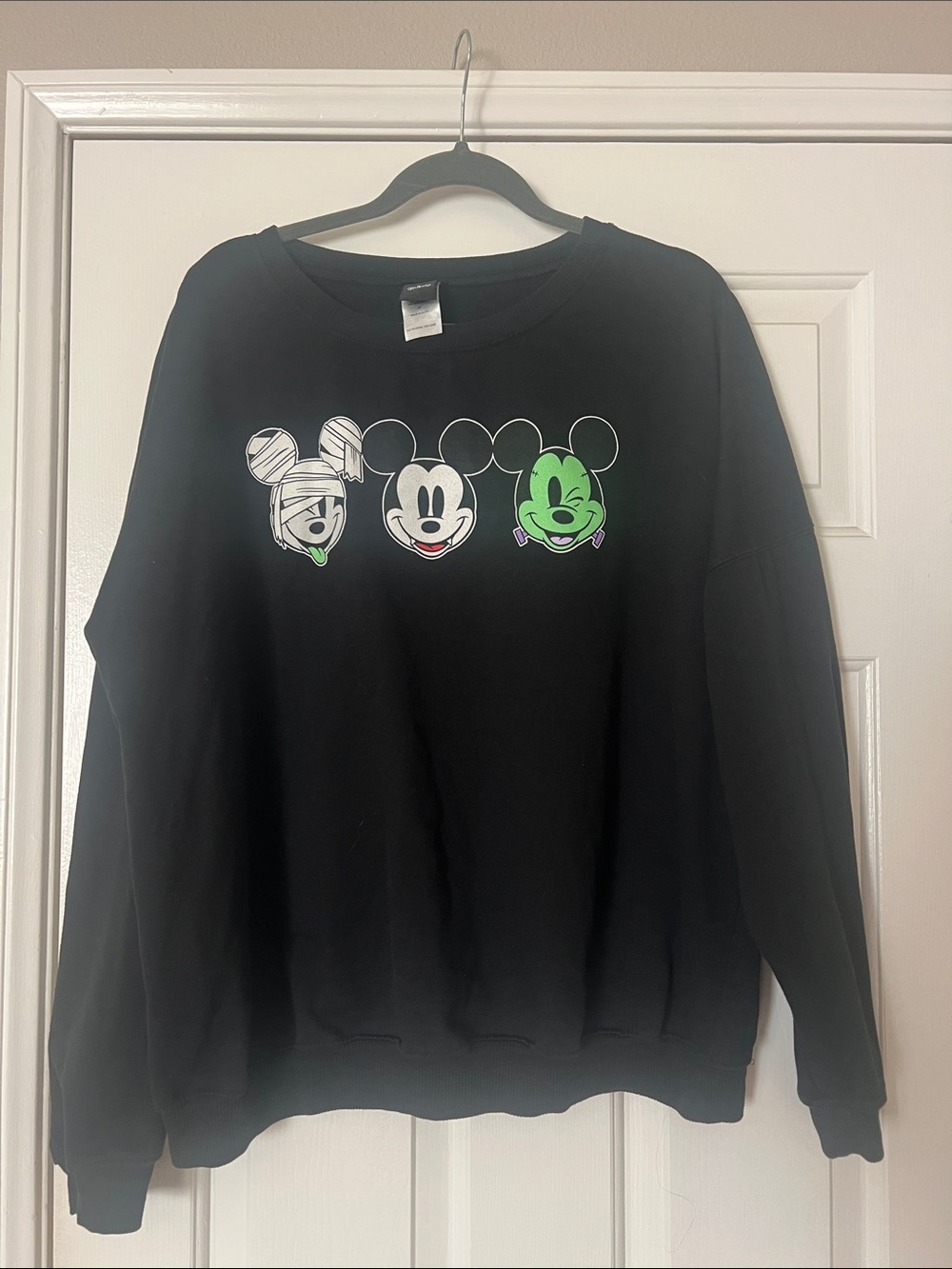 Disney Mickey Mouse, Mummy, Dracula & Frankenstein Halloween Sweatshirt Size 3X